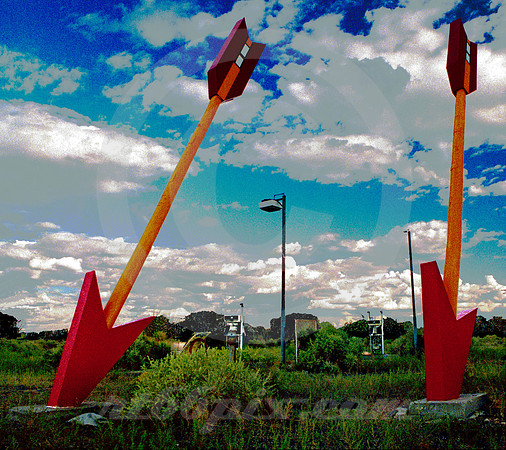 TWIN ARROWS, TWIN PUMPS (Rt 66 Twin Arrows AZ)