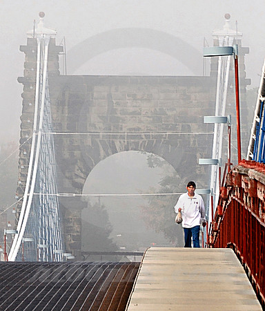 FOG ON BRIDGE (National Road Wheeling WV)