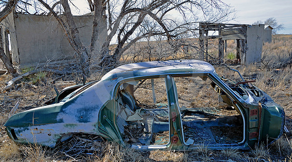 SNOWMELT ON CHEVY (Rt 66 Glenrio NM/TX)