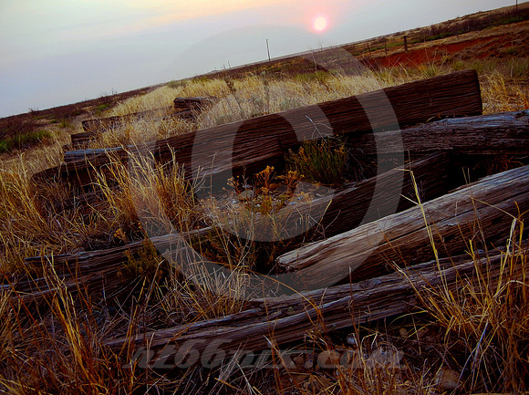 SUNRISE, ABANDONED RR BED (Rt 66 nr Glenrio NM)
