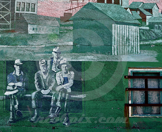 MURAL AND GRATE (Rt 66 Quapaw OK)