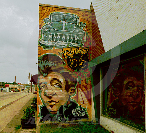 SIGN & REFLECTION (Rt 66 Tulsa OK)