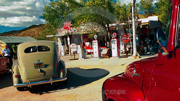 TWO CLASSIC FORDS (Rt 66 Hackberry AZ)