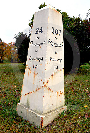 REPAIRED MARKER (National Road nr Grantsville MD)