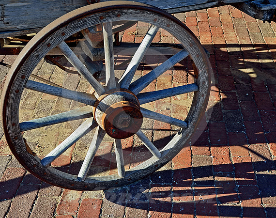 WAGON ON BRICK (Anson TX)