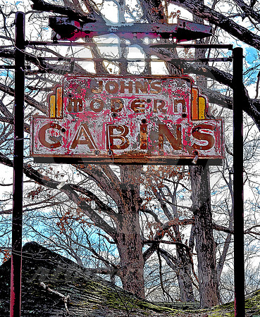 JOHN'S MODERN CABINS #26 (Rt 66 nr Arlington MO)