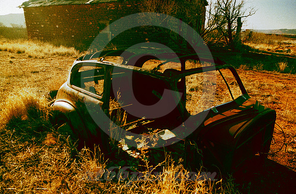 WRECK, RUIN & SHADOWS (Rt 66 nr Montoya NM)