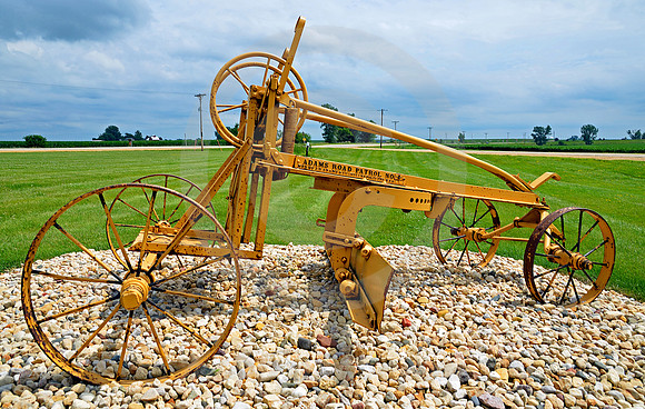 HORSE-DRAWN GRADER (Lincoln Highway nr De Witt IA)