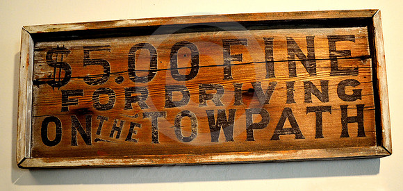 1880-ERA SIGN (Erie Canal nr Rome NY)