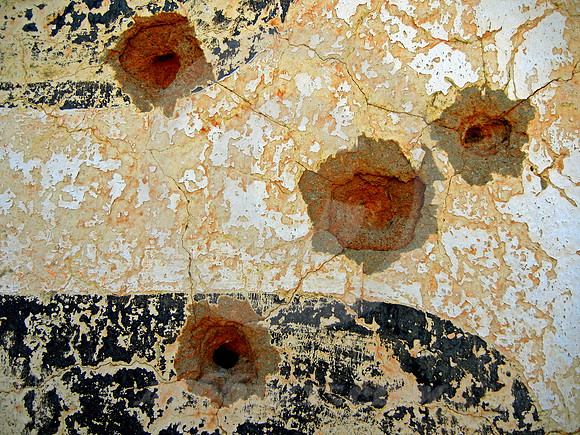 FOUR BULLET HOLES (Rt 66 Montoya NM)