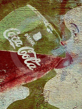 COCA COLA AND STUCCO WOMAN (Milano TX)