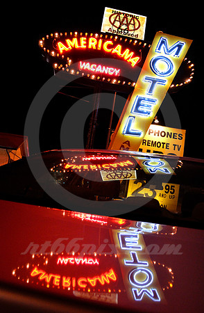 AMERICANA MOTEL NEON (Rt 66 Tucumcari NM)