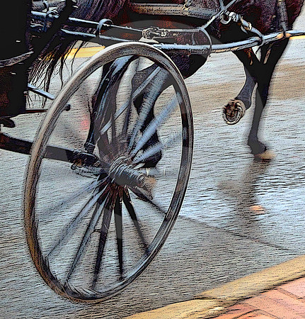 WET HORSE & BUGGY #3 (Lincoln Highway Ashland OH)