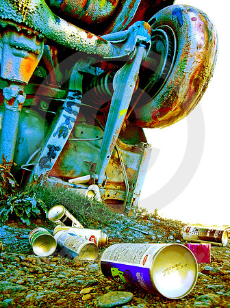 UNDERCARRIAGE & CANS (Rt 66 Cadillac Ranch TX)