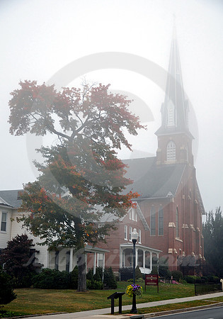 STEEPLE IN FOG (National Road Frostburg MD)