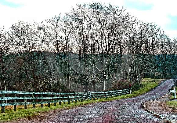 SCENE IN WINTER (National Road nr Zanesville OH)