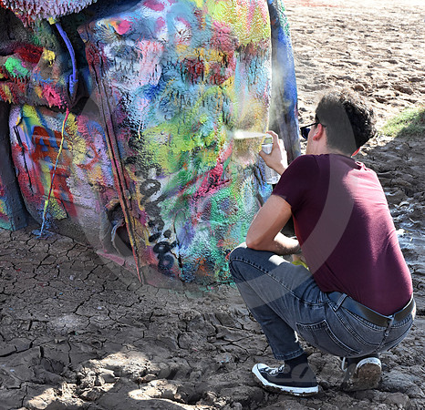 COLLABORATIVE ART (Rt 66 Cadillac Ranch TX)