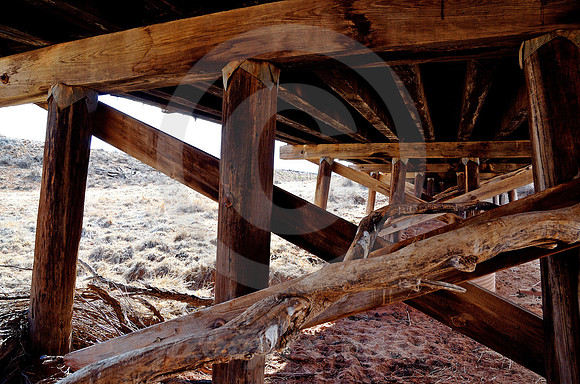 WOODEN BRIDGE-UNDERNEATH (Rt 66 nr Endee NM)