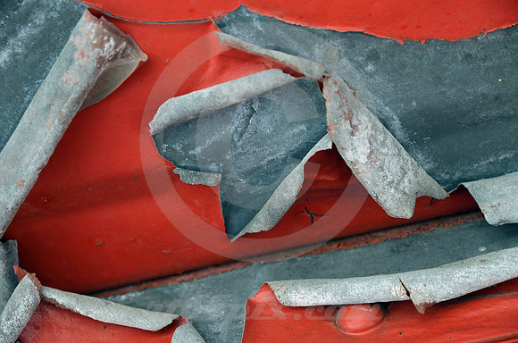 PEELING RED PAINT (Galveston TX)