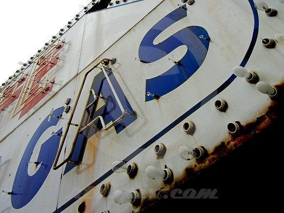GAS (NEON) SIGN (National Road Casey IL)