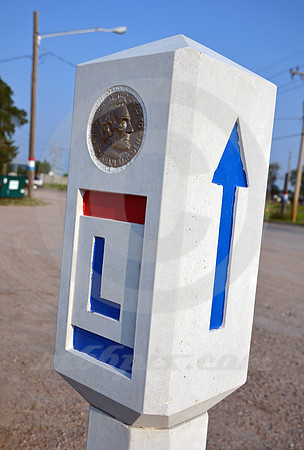 CONCRETE POST (Lincoln Highway Grand Island NE)