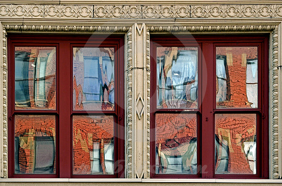 EIGHT WINDOW REFLECTIONS (National Road Wheeling WV)