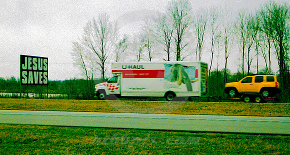 JESUS SAVES, U-HAUL (I-40 AR)