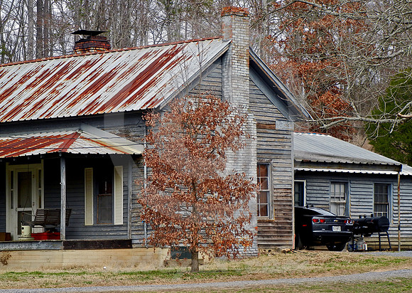 FRONT PORCH SWING & CAMARO IN BACK (nr Dalton GA)