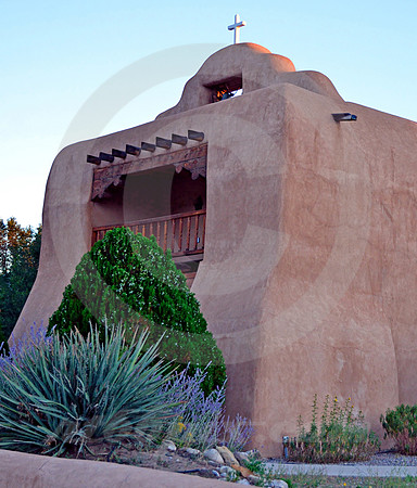 CHURCH FRONT & SIDE (Abiquiu NM)
