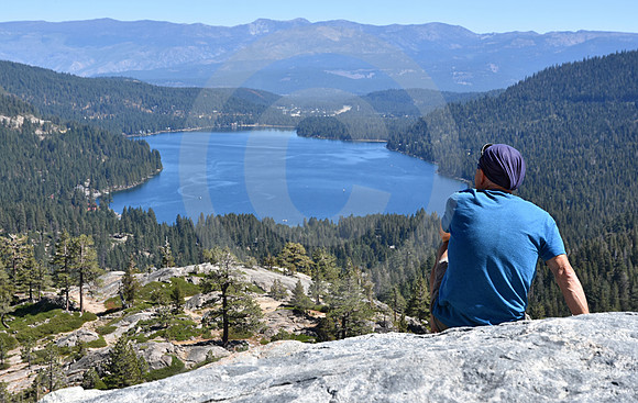 LOOKING DOWN (Lincoln Highway Donner Lake CA)