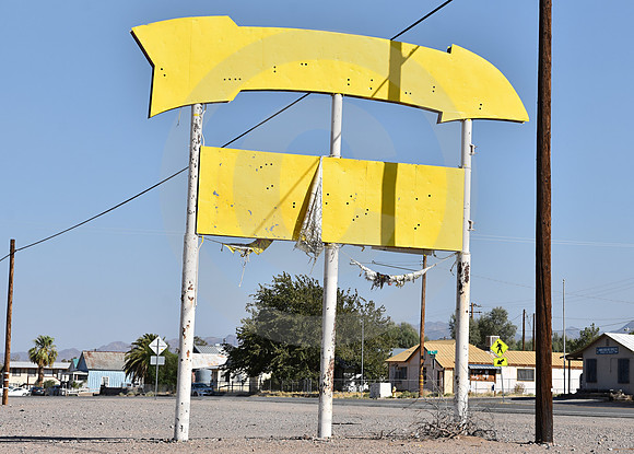 BIG YELLOW SIGNS (Rt 66 Daggett CA)