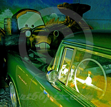 TOW MATER & BILL'S 57 CHEVY (Rt 66 Tucumcari NM)