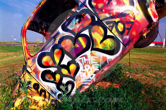 THE LOVE BUG (Rt 66 VW Bug Ranch Conway TX)