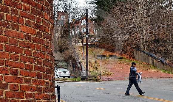 BLOCKED BRICK STREET (National Road Brownsville PA)