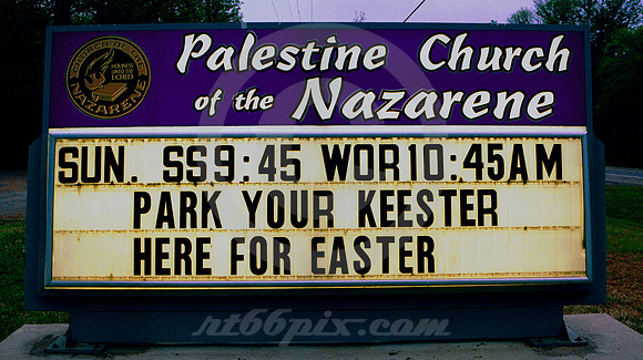 PARK YOUR KEESTER HERE FOR EASTER (Palestine TX)