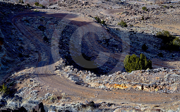HAIRPIN FROM ABOVE (Rt 66 La Bajada NM)