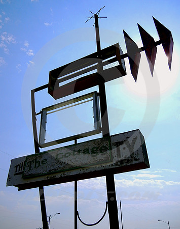 THE COTTAGE, GOOGIE SIGN (Altus OK)