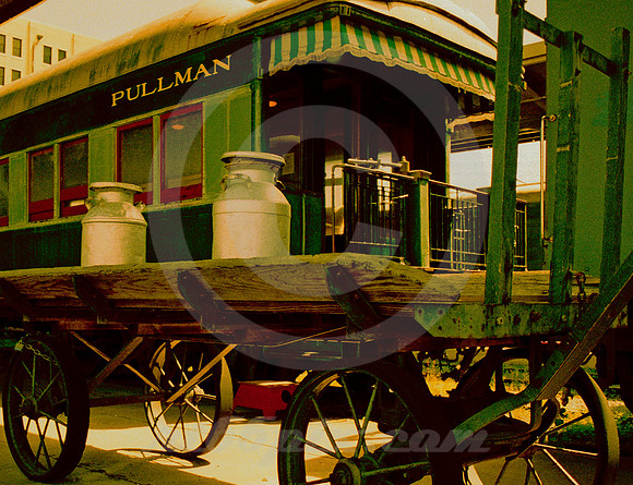 PULLMAN AND MILK WAGON (Galveston TX)