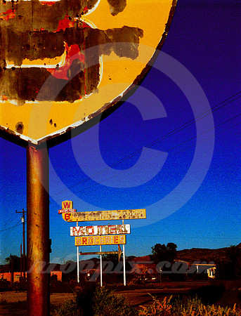 WHITING BROS. SIGN PAIR (Rt 66 Grants NM)