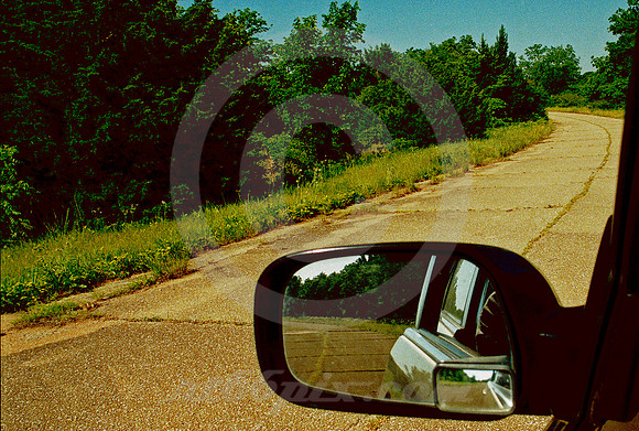CURVE VIEW WITH MIRRORS (Rt 66 Eastern OK)