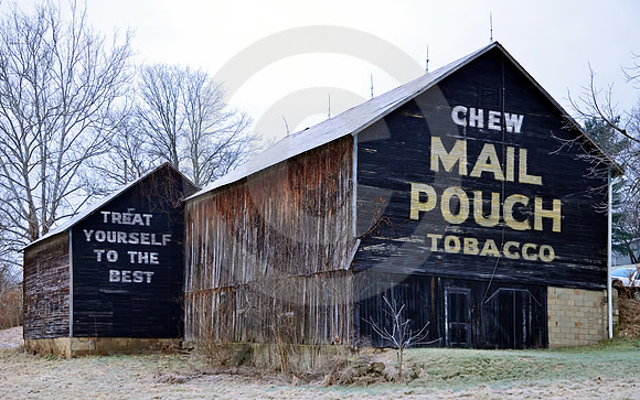 TWO MAIL POUCH BARNS (National Road nr Mt Sterling OH)