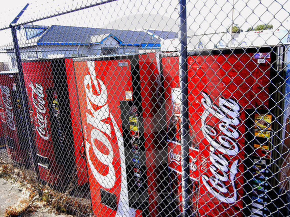 FENCED OFF COKE MACHINES (Rt 66 Amarillo TX)