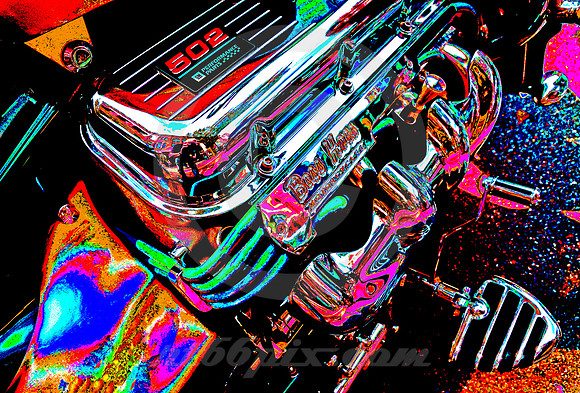 BOSS HOSS 502 (SOLARIZED) (Rt 66 Springfield IL)