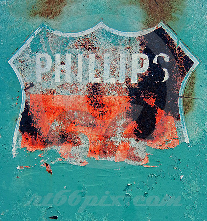 PHILLIPS 66 SHIELD ON DIESEL PUMP (Rt 66 Adrian TX)