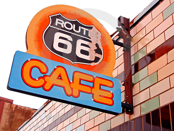 ROUTE 66 CAFE SIGN (Rt 66 Cuba MO)