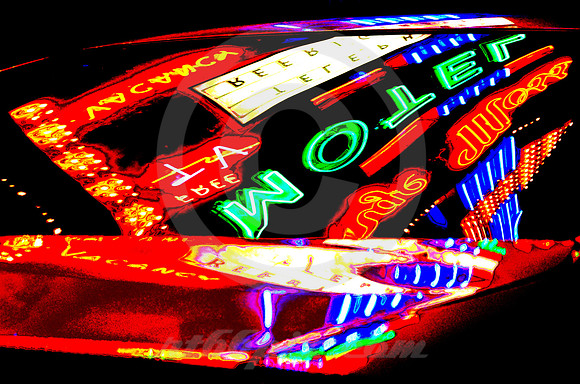 REAR-WINDOW NEON (SOLARIZED) (Rt 66 Lebanon MO)
