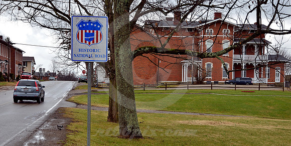 SIGN & PUDDLE (National Road Old Washington OH)