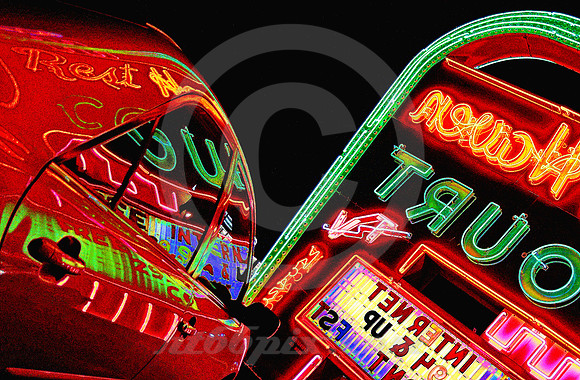 REST HAVEN REFLECTIONS REVERSED (SOLARIZED) (Rt 66 Springfield MO)