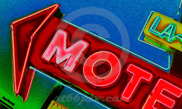 LA-MOTEL, HAPPY MOTORING! (Rt 66 Santa Rosa NM)