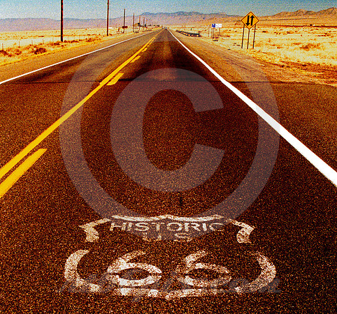 WEATHERED STENCIL (Rt 66 nr Kingman AZ)